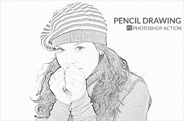 Realistic Pencil Drawing Action
