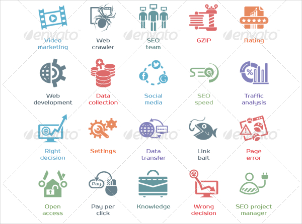 SEO And Business Bundle Icons