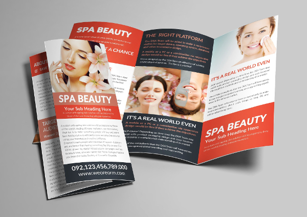 Awesome Spa Salon Brochure Template