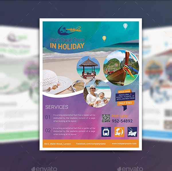 Travel Agency Services Flyer Template