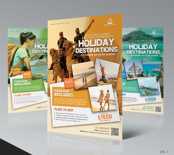 Travel Agency Holiday Flyer Template
