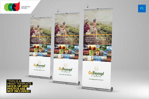 Tourism Roll-Up Banner Template