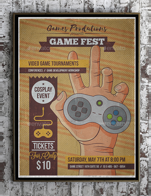 Video Games Poster Template