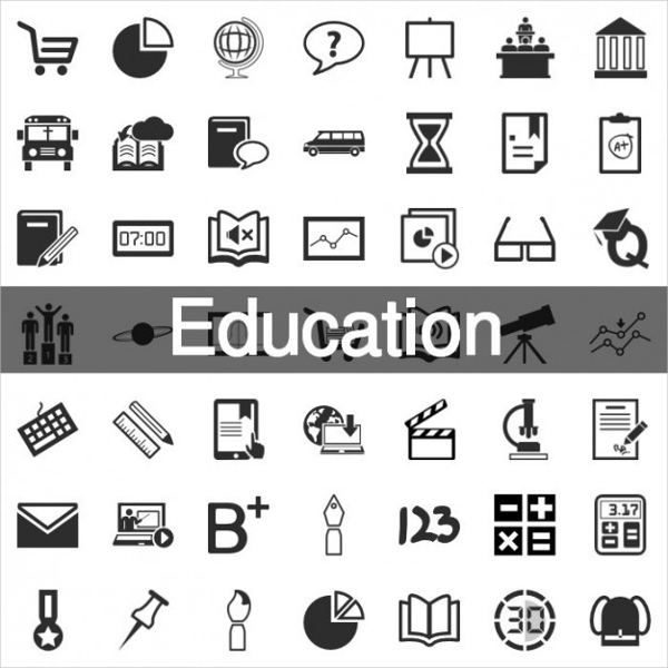 Education Free Vector Icons set