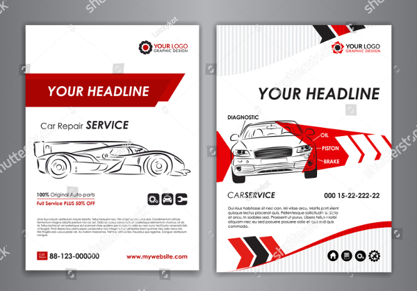 Car Repair Brochure And Flyer Template