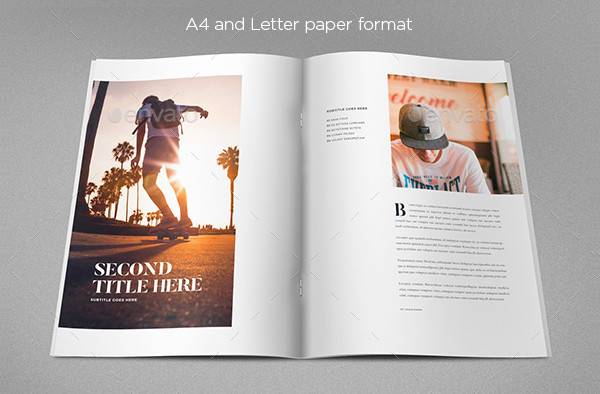Clean Photography Business Magazine Template