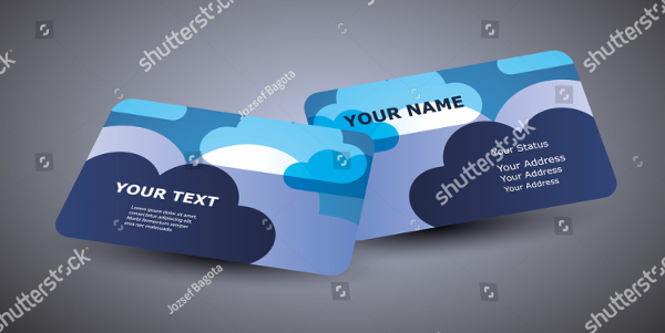 Abstract Cloud Business Card