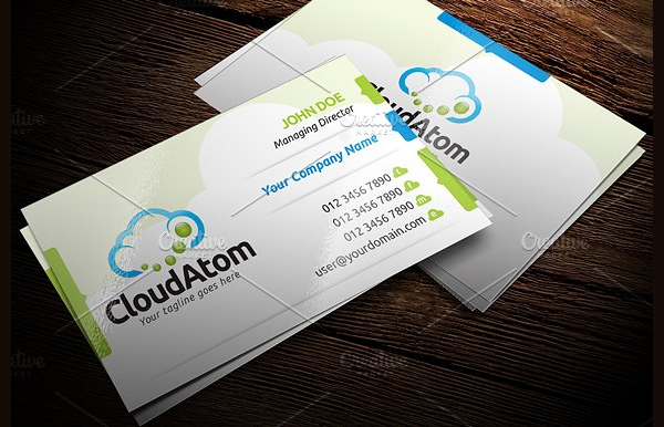 Cloud Service Minimal Business Card