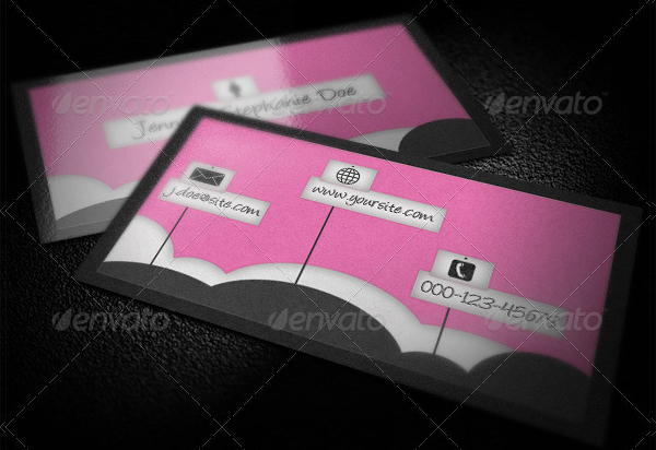 Colorful Clouds Business Card