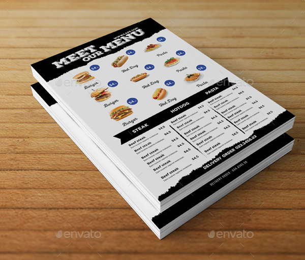 Food Truck Meet Out Menu Template