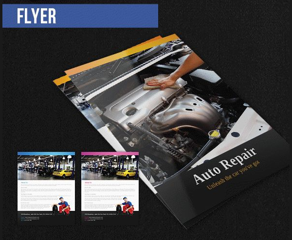 Free PSD Car Repair Flyer Pack