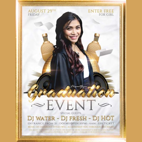 Graduation Prom Event Free Flyer Template