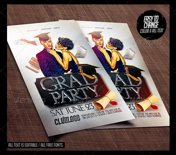 Graduation Spring Flyer Template