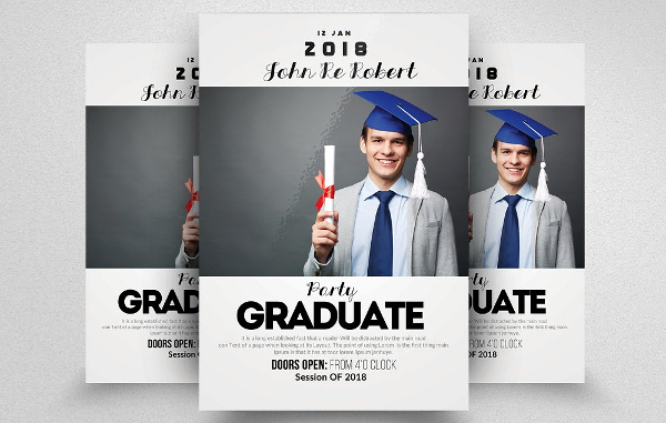 Graduate Party Flyer Template