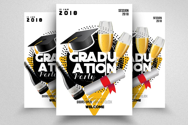 Graduation Vintage Flyer Template