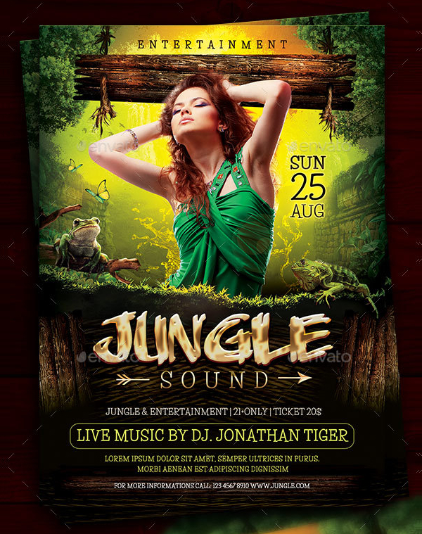 Jungle Sound Flyer Template