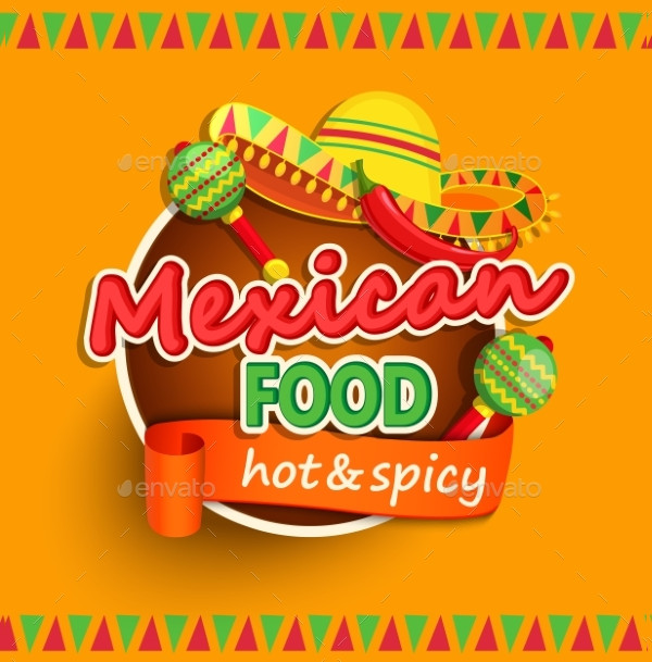 Mexican Food Label Template