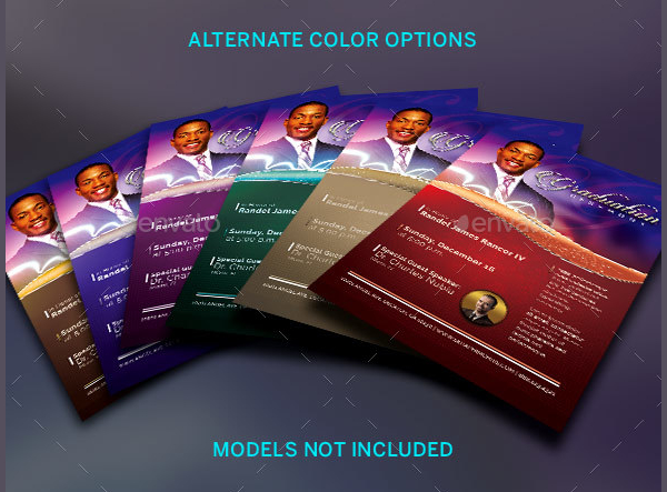 Pastor's Graduation Cermoney Flyer Template