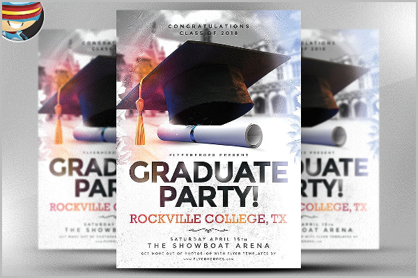 Perfect Graduation Party Flyer Template
