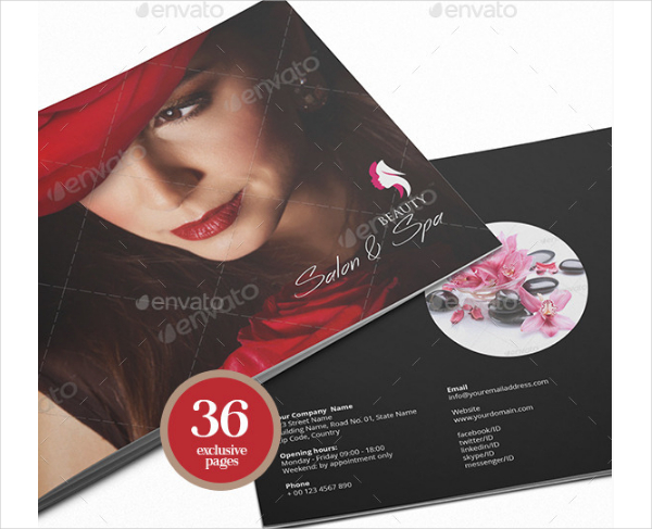 Salon and Spa Service Information Brochure