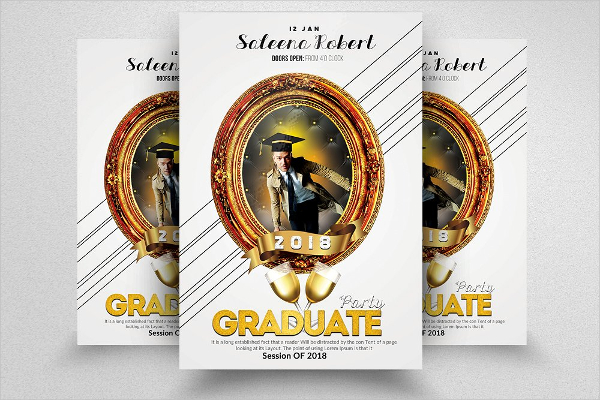 Simple Graduation Flyer Template