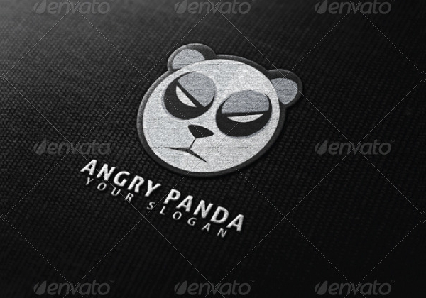 Angry Panda Logo Template