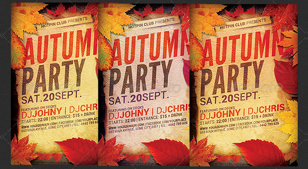 Autumn Design Flyer Templates