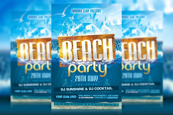Awesome Summer Beach Flyer Template