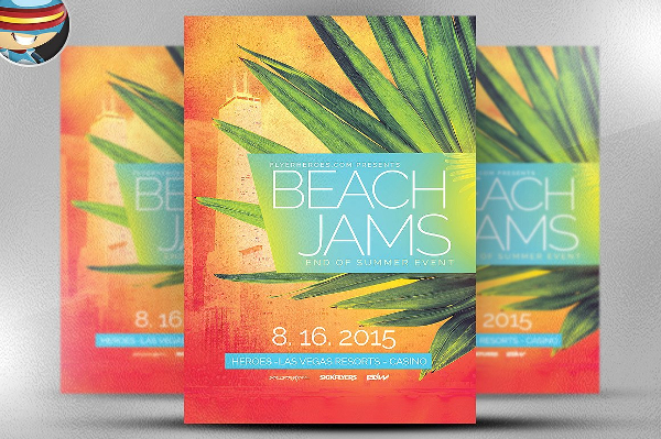 Beach Jams Flyer Templates