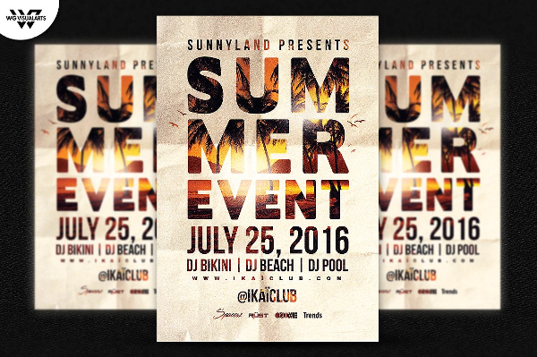 Beach Event Summer Flyer Template