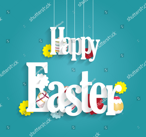 Easter Decoration Poster Template