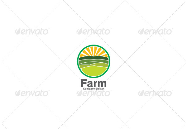 Farm Grass Logo Template