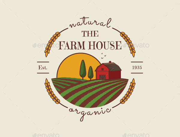 Farm House Logo Template