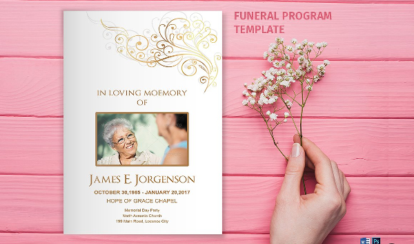 Funeral Customizable Brochure Template