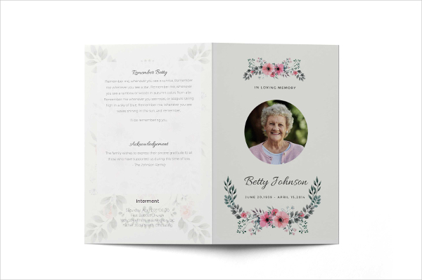 Funeral Service Brochure Template