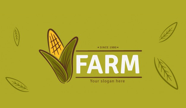 Hand Drawn Farm Products Logos Free Vector