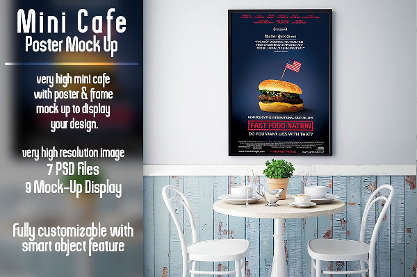 Restaurant Mini Cafe Poster Template