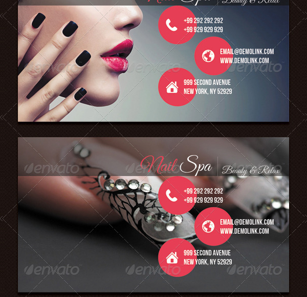 Nail Spa Professional Business Card