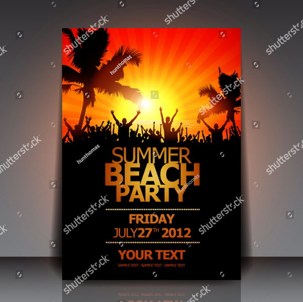 Perfect Beach Party Flyer Template