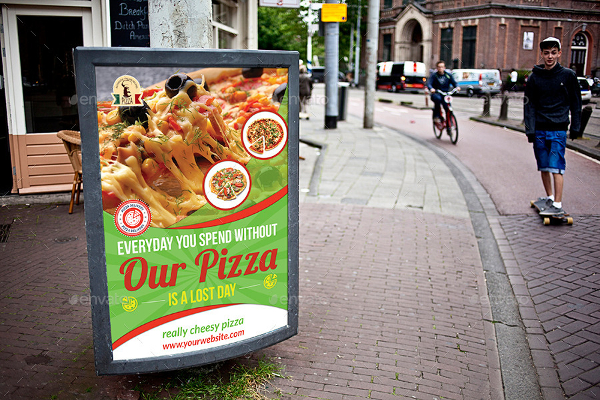 Pizza Restaurant Poster Template