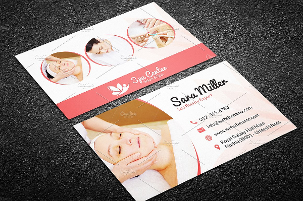 Spa Vector Cosmetology Business card templates