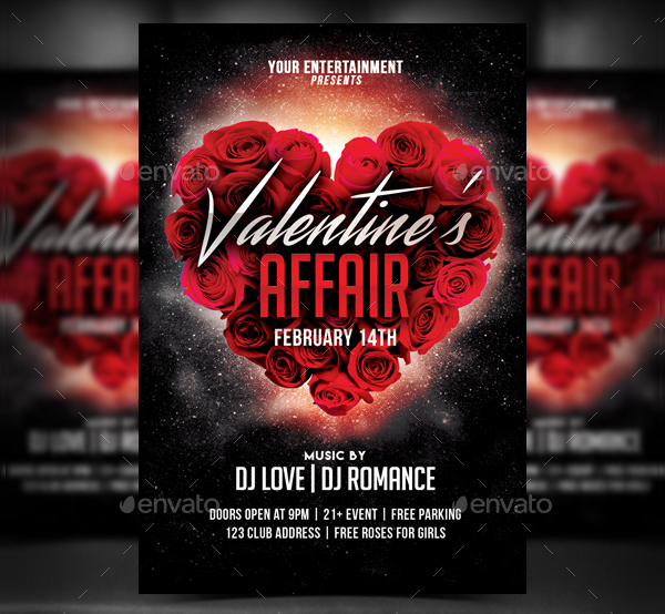 Awesome Valentine Flyer Template
