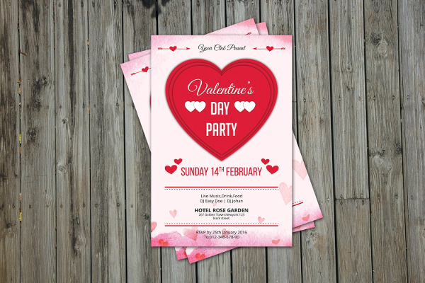 Romantic Valentine's Day Flyer Template