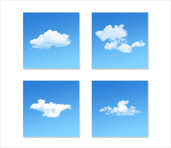 20 Clouds Brushes For Photoshop.