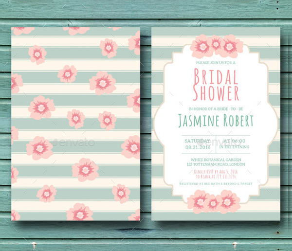 Abstract Bridal Shower Invitation Templates