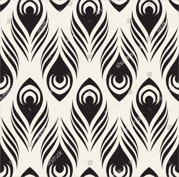 Abstract Peacock Seamless Pattern