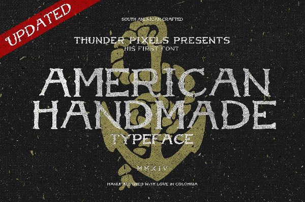 American Handmade Typeface Fonts