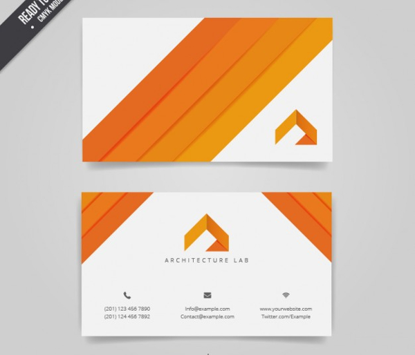 Architecture Business Card Free Vector