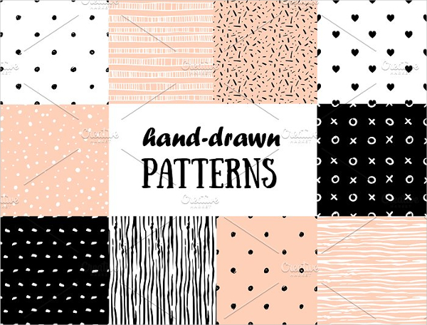 Attractive Hipster Hand Drawn Patterns