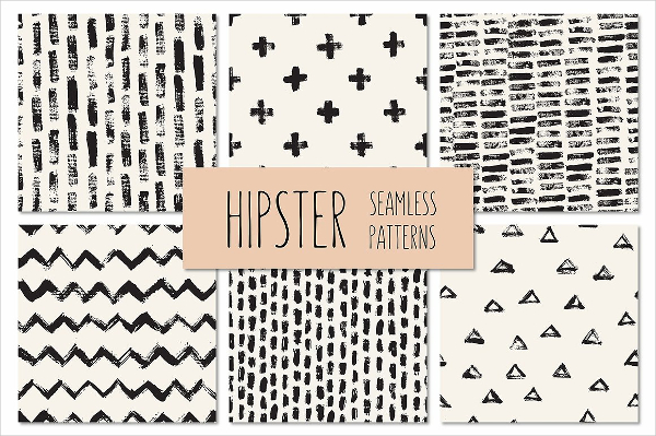 Attractive Hipster Seamless Patterns